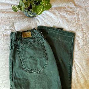 Lee Vintage Jeans VTG 28W Green/Teal color
